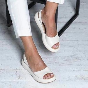 Sandalen Rom Wedge Frau Großgröße 43 Frauen Sommer reife Plattform Damen offene Zi -weibliche Schuhe