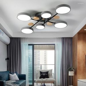 Plafoniere Modern LED Living Room Light Dining Bedroom Chandelier El Villa Lighting Interior Factory Wholesale