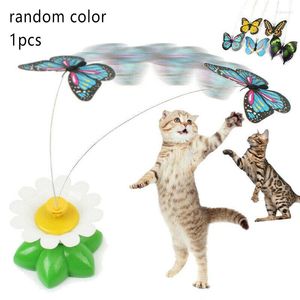 Cat Toys Funny Pet Electric Rotating Toy Spring f￶r f￤rgglada fj￤ril Animal Interactive Training Cats