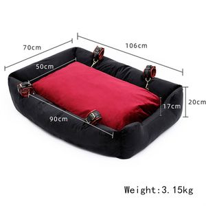 Sports Toys Adult Sex Bed Couple Games Erotic Toys BDSM Furniture Handcuffs Bondage Sexual Position Dog Slave Training Tool Infl