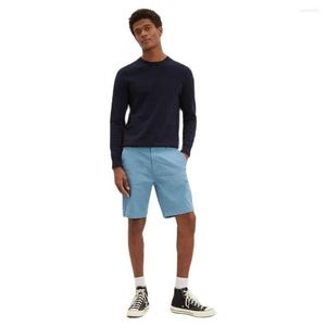 الرجال للرجال Summer Beach Sky Blue Disual Suit Short Pants Black Classic Slim Fit Pants/Treasable and Lightweight Fabrics Assume Homme