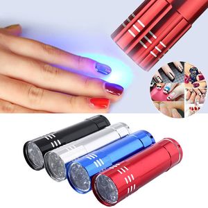 Portable Nail Gel Mask Fast Dying Nail Dryer Mini 9 LED -lampor Ficklampe UV Lamp Manicure Tool