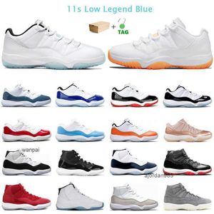 2023 11s Jumpman Basketball Shoes para homens Mulheres 11 Legenda baixa Concord Concord Bright Citrus Jubileu 25th Anniversary Mens Treinadores Esporte Jordon Jordab