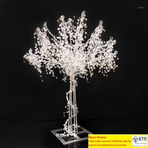 Party-Dekoration-Stil, Kristall-Perlen-Hochzeitsbaum zur Dekoration, 2 Stück, viel Herzstück