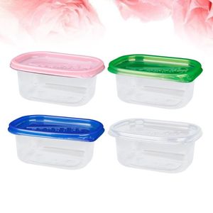 Storage Bottles Boxes Refrigerator Crisper Packing Containers Mini Lunch Fruit Box Rubber Store Oven Organizers Buttons Push Oz Freezer Maid