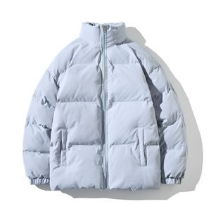 QNPQYX Winterjacke Männer Parkas Verdicken Warme Mantel Herren Stehkragen Jacken Einfarbig Parka Mantel Frauen Mode Neue Streetwear