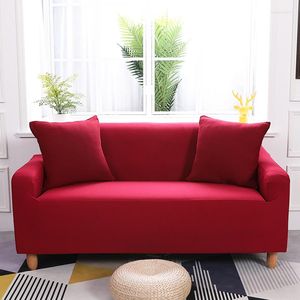 Stol t￤cker elastisk soffa t￤ckning slipcovers ren f￤rg f￶r vardagsrum slipcover soffa 1/2/3/4 sits gratis shippin
