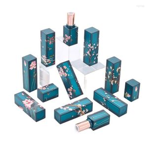 Storage Bottles Arrival Lipstick Tube Green Frosted Square Lip Cosmetic Packaging Beauty Makeup Containers 20pcs