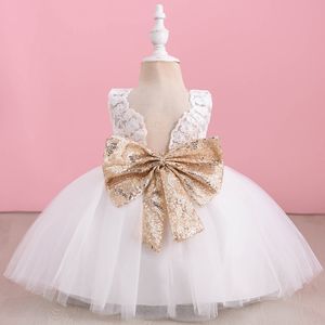 Baby Girls Birthday Sukienka na 1 2 -letni nowonarodzony ubrania chrztu maluch dziecięcy moda chrzest przyjęcie tutu suknia tutu