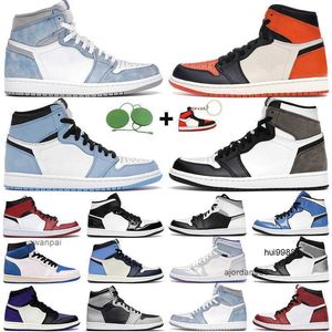 2023 uomo donna scarpe da basket 1s alta og 1 Electro Orange Shadow 2.0 Hyper Royal Chicago Military Blue Patent Gold Toe mens scarpe da ginnastica sportive JORDON JORDAB