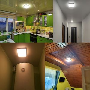 Clearance Promotion led ceiling lights Round Square 48W 36W 24W 18W lamp 110V 220V lights for room Bedroom wireless kitchen under cabinet