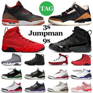 2023 Jumpman 3 3s Mens Basketball Shoes 9 9s Chile Fire Red Bred Pine Green Shady Desert Elephant Cool Grey Charcoal Citrus Men Womens Trainers JORDON JORDAB