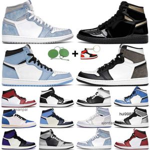 2023 Mężczyzn Buty koszykówki 1S High OG 1 Electro Orange Shadow 2.0 Hyper Royal Chicago Military Blue Signal Blues Mens Trainers Sports Jordon Jordab