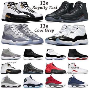 2023 Sapatos masculinos de basquete 12s Taxi royalty 11s Cool cinza instinto de animal criado Prom Night 12 Utility Wolf Gray 13s Houndstooth Chicago Mens Jordon Jordab