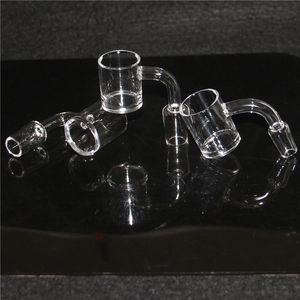 Narghilè 25mm 30mm XXL Clear 4mm Bottom 14mm quarzo banger nail 10mm 18mm maschio femmina per Dab Rig Glass Bong Bowl Tubi Drop Down Adapter