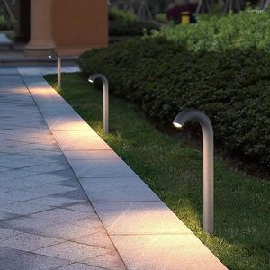 Lawn Lamp Outdoor Waterproof Lighting Modern Aluminum Pillar Courtyard Villa Landscape Lights Garden Pathway Bollard Light