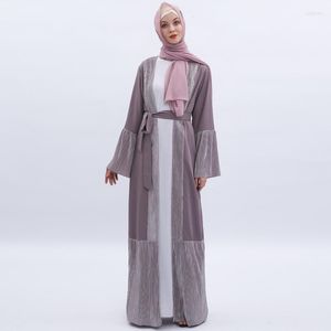 Этническая одежда Мусульманская Рамадан платье кардиган лето -арабская внешняя одежда женская мода многоцветная арабская