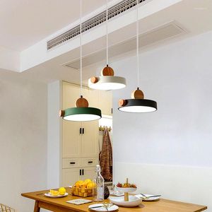 Pendant Lamps LED Living Room Chandelier Bedroom Kitchen Home Ceiling Lamp Modern Lighting Wood