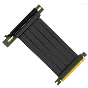 Bilgisayar Kabloları Yüksek Performanslı Grafik Kartı PCI-E 4.0 X 16 Yükseltici Uzatma Kablosu PCI Express GPU dikey için korumalı genişletici