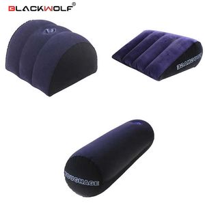 Beauty Items BLACKWOLF Inflatable sexy Aid Pillow Love Position Cushion Furniture Erotic Sofa Toys for Women Couples Adult Games