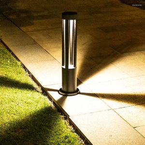 Outdoor Garden Pillar Lawn Lamp Modern Column Lamps El Landscape Villa Courtyard Post Bollard Light