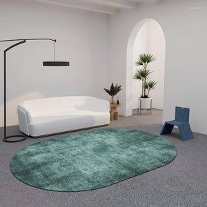 Dywany nowoczesne minimalistyczne owalne dywan sypialnia nocna komoda bez poślizgu mata mata salon dekoracja dywanika do mycia dywanika