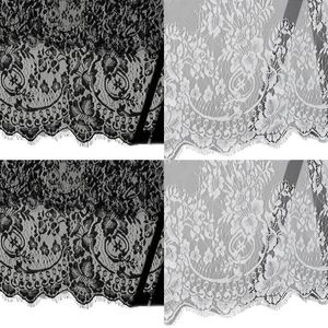 Stołowa tkanina amerykańska rustykalna rzęs kwiatowy koronkowy obrus vintage czarny biały tiulowy tiulowy okładka na przyjęcie weselne