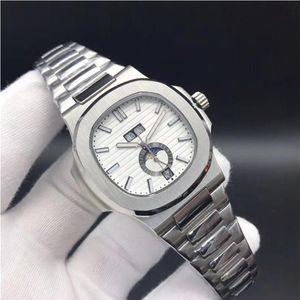 10 Colors High Quality Watches 5726 Mechanical Automatic Men Watch Moon Phase 24H Stainless Steel All Functions Work 40 5mm296S