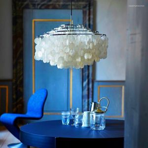 Pendant Lamps Shell Chandelier Room Decoration Living Bedroom Art Creative Designer Lamp Restaurant Nordic Style