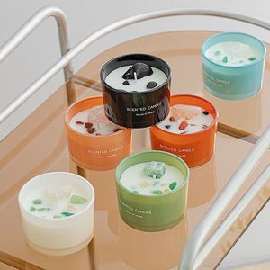 DIY relaksujący luksusowe pachnące świece frangrant wosk sojowy kryształowy aromat romantyczny aromatyczne aromaterapia walentynkowe prezent