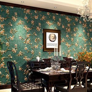 Luxury high-end wallpaper European classic 3d deep embossed non-woven wallpaper bedroom living room TV background wall paper