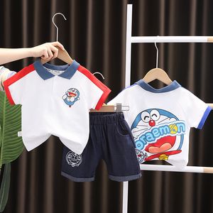 Jungen Kleidung Sets Sommer Kinder Casual Baumwolle Baby Kleidung Tier T-shirt T-shirt Shorts Hosen Outfits Set