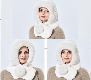 Beanieskull Caps Hat Winter Women Warm Cap Hooded Girl Outdoor Ski Windproof Gorro Russia Soft Ear Protection Fluffy Bean2780582