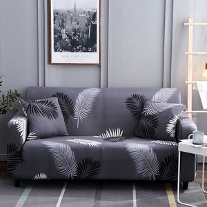 Pokrywa krzesła Nowoczesna sofa do drukowania piór elastyczna All-inclusive oporna na poślizg Odcinek zdejmowane ciasne okładki na kanapie