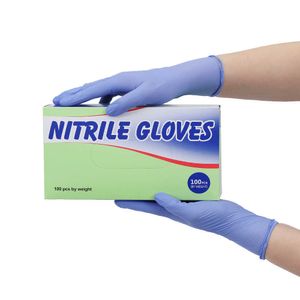 12 Paar Nitril-Handschuhe, Hersteller, preisgünstig, wasserdicht, Einweg-Handschuhe