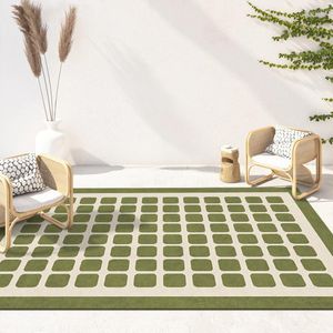 Carpets Modern Minimalist Living Room Decoration Lattice Carpet Checkerboard Rugs For Bedroom Washable Large Area Mat Home Lounge Rug