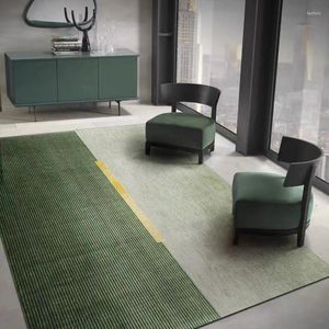Dywany zielone nordyckie dywan wejściowy mata nowoczesna prosta dekoracja sofa salonu duża obszar dywanika maty podłogowe dekoracje sypialni
