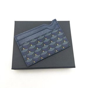 Fashion Men Kvinnor Högkvalitativa kreditväskor CLASSIC MENS MINI BANK CARD HOLDER Små plånbok Slim Real Leather Plånböcker WTIH209V