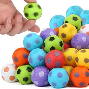 DECOMPRESSIONE Soccer Toys Mini Sport Fidget Balls Fingertip Football Senory Finger Stress Relieting Spinner Nuovo 1227