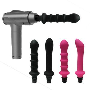 Itens de Beleza Universal Fascia Gun Massagem Head To Automatic Sexy Machine Brinquedos Ferramenta Mulheres Homens Vibradores Penis Dildos Masturbação