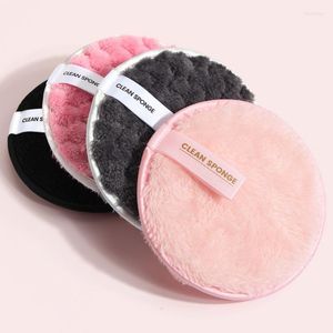 Makeup Sponges Washable Cotton Pads Skin Care Cleansing Puff 2Pcs Remover Microfiber Reusable Face Towel Make-up Wipes Cloth
