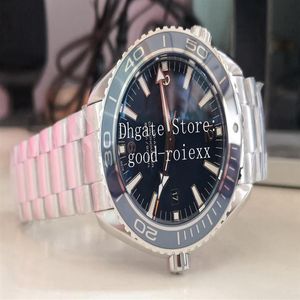 10 kolorowych zegarków ceramicznych ramki męskiej Automatyczne cal 8500 zegarek Mężczyźni ANPNEA James Blue Orange Bond 007 Ocean Diver 600m Luminous Stael2858