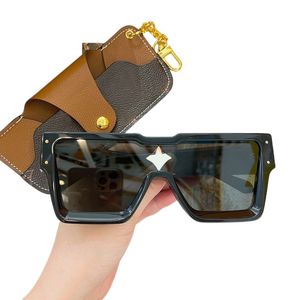Schwarzer Zyklon Sonnenbrille transparent quadratische Spiegelrahmen Antireflexion Photochrom M￤nner Frau Marke gemischte Farbdesigner Brille Retro Klassische Sonnenbrille Z1547E