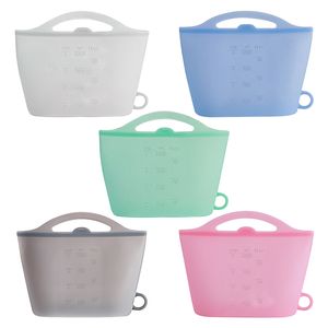 Alimentos SAVERS SACO DE ARMAZENO DE SORRAGEMENTO DE SILICONE RECURSO DO LOGADO Organizador de Freezer Alimentos Refeições de Preparação de Revenção Bolsa Bolsa Almoço Viagem Pouca Lnack