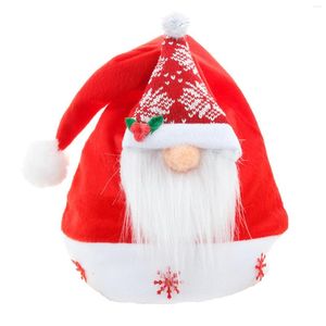 Juldekorationer härlig hatt tecknad ansiktslös docka dekoration återanvändbar Xmas party leveranser för pojkar flickor