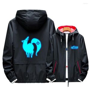 Men's Hoodies Summer Sunscreen The Seven Deadly Sins Cosplay Role Liones Hoodie Printed Zipper Luminous Fashion Casual Sport