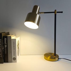 American Study Table Lamp Retro Justerbart j￤rn sovrum skrivbord ljus m￤ssing f￤rg caf￩ bar dekoration belysning