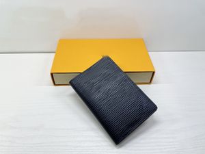 Luxurys Designers Mens Wallet Multer Fold Card Holder Pures Classic Print Plaid Wallet Carry AroundMen Pocket Single Card