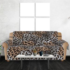 Крышка стулья для мытья съемная съемная клетчатка дивана коврик мебель защищает леопардовый диван