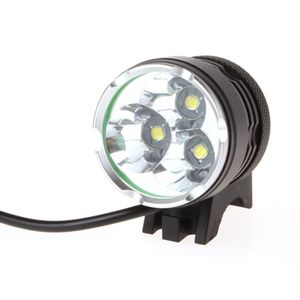 4000 Lumens 3x XM-L T6 LED Headlight 3T6 Headlamp Bicycle Bike Light Waterproof Flashlight 6400mah Battery Pack 240K